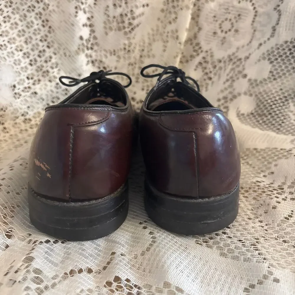 Hanover Men's US 8 Dark Burgundy Leather Derby Shoes